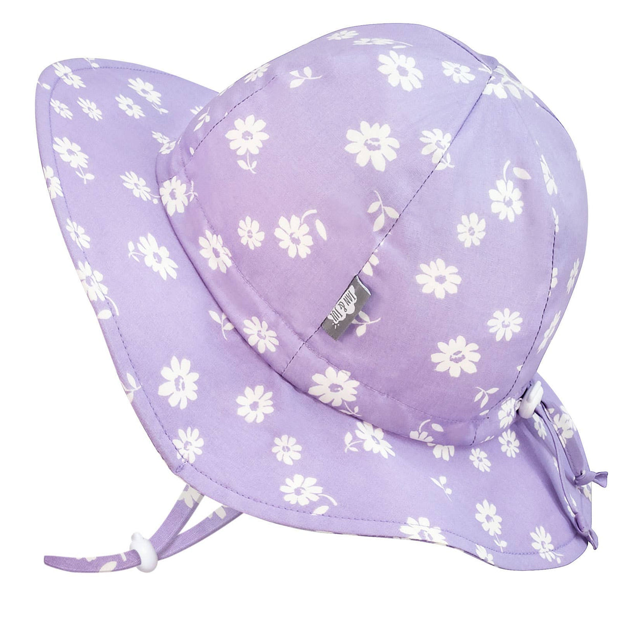 Jan & Jul Grow-With-Me Sun Hat Purple Daisy - Tadpole