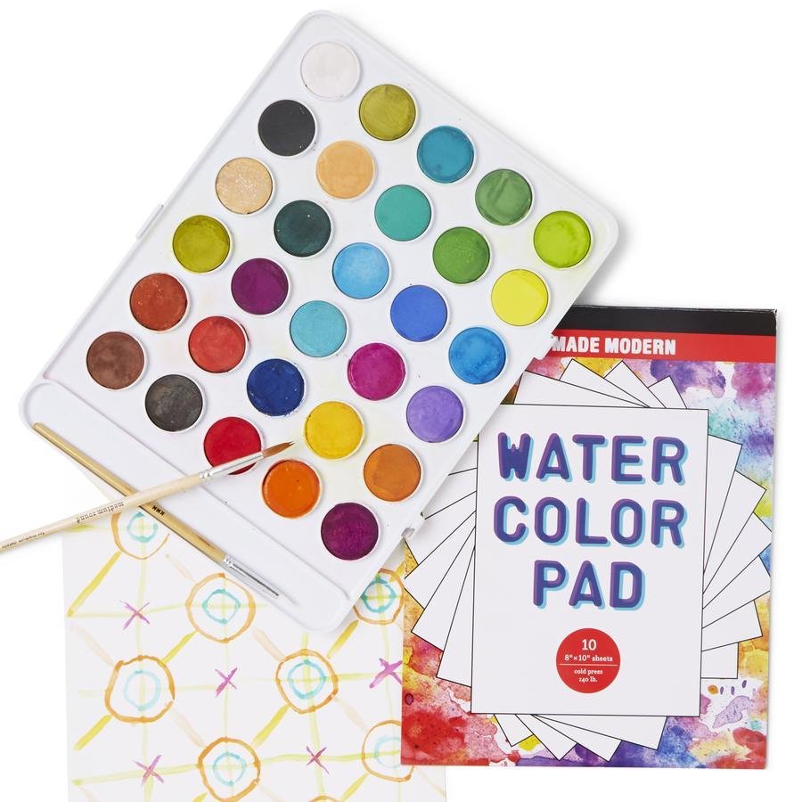 Kid Made Modern Wondrous Watercolor Kit (Set of 30) - Tadpole
