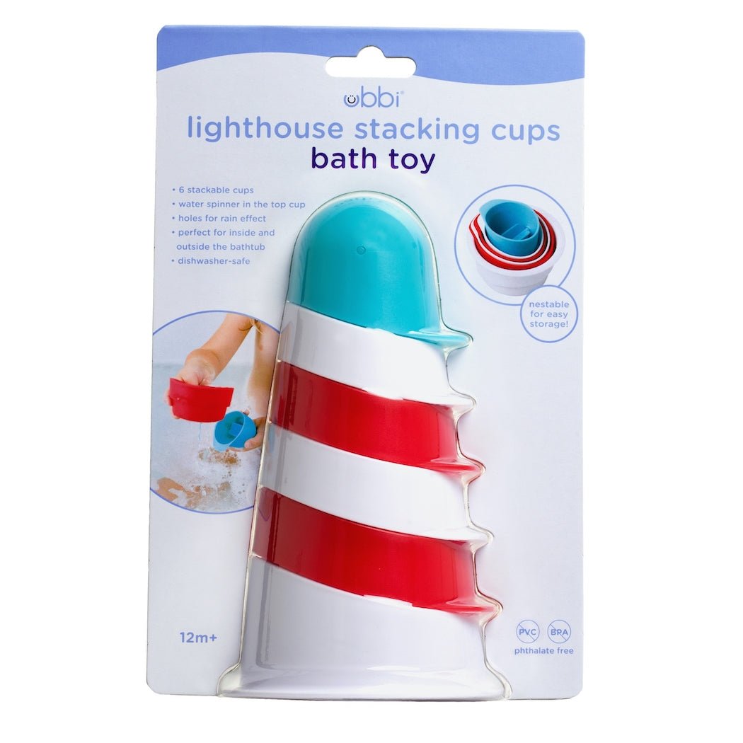 Lighthouse Stacking Cups Bath Toys - Tadpole