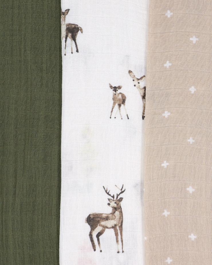 Little Unicorn Cotton Muslin Swaddle Blanket 3-Pack Set - Tadpole