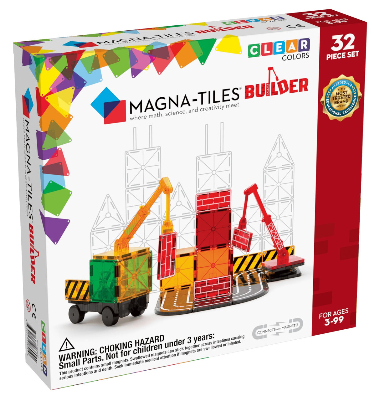 Magna-Tiles Builder 32 Piece Set - Tadpole