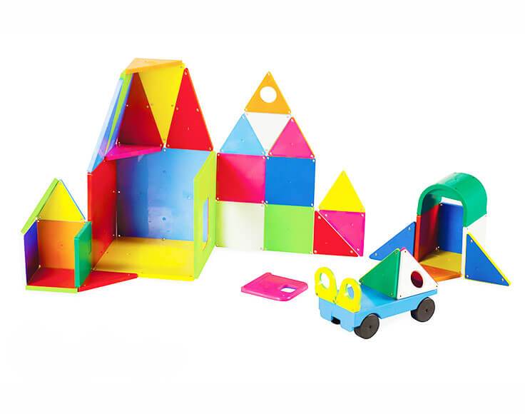 Magna-Tiles Solid Colors 48-Piece Deluxe Set - Tadpole