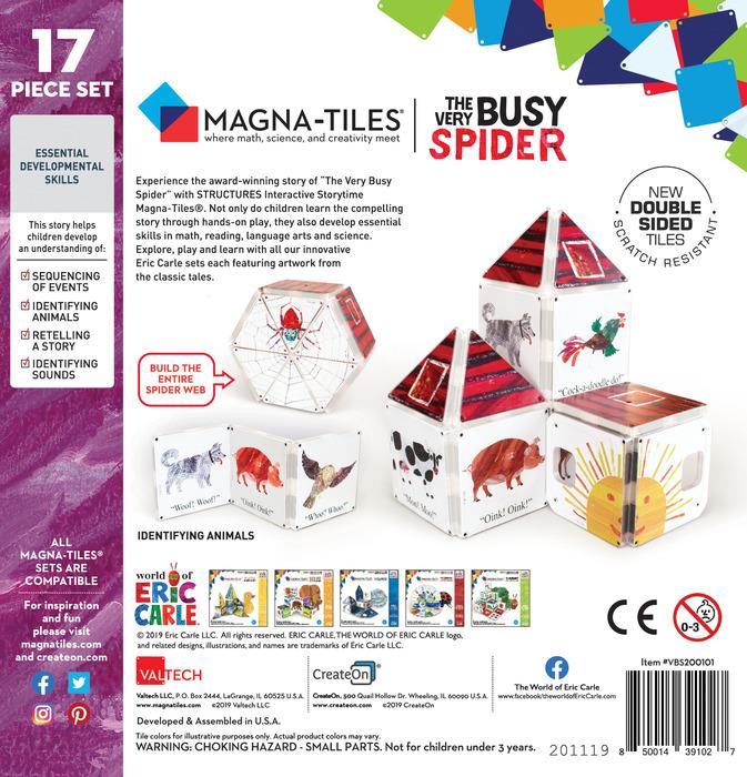 Magna-Tiles Very Busy Spider 16-piece Set - Tadpole