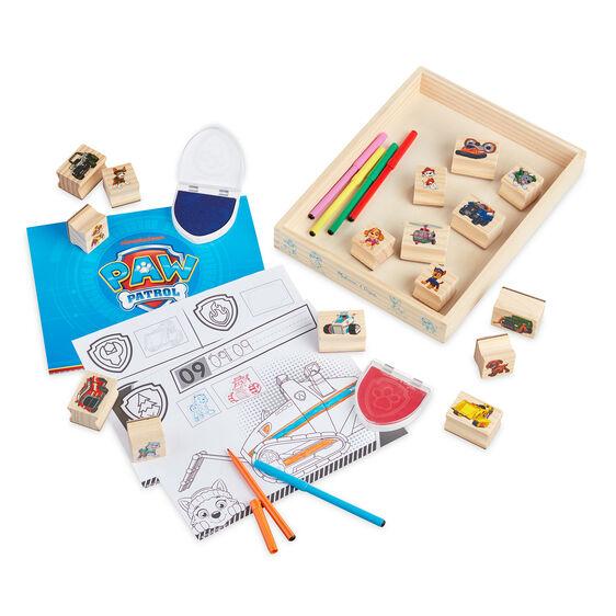 Melissa & Doug Paw Patrol Wooden Stamps Activity Set - Tadpole