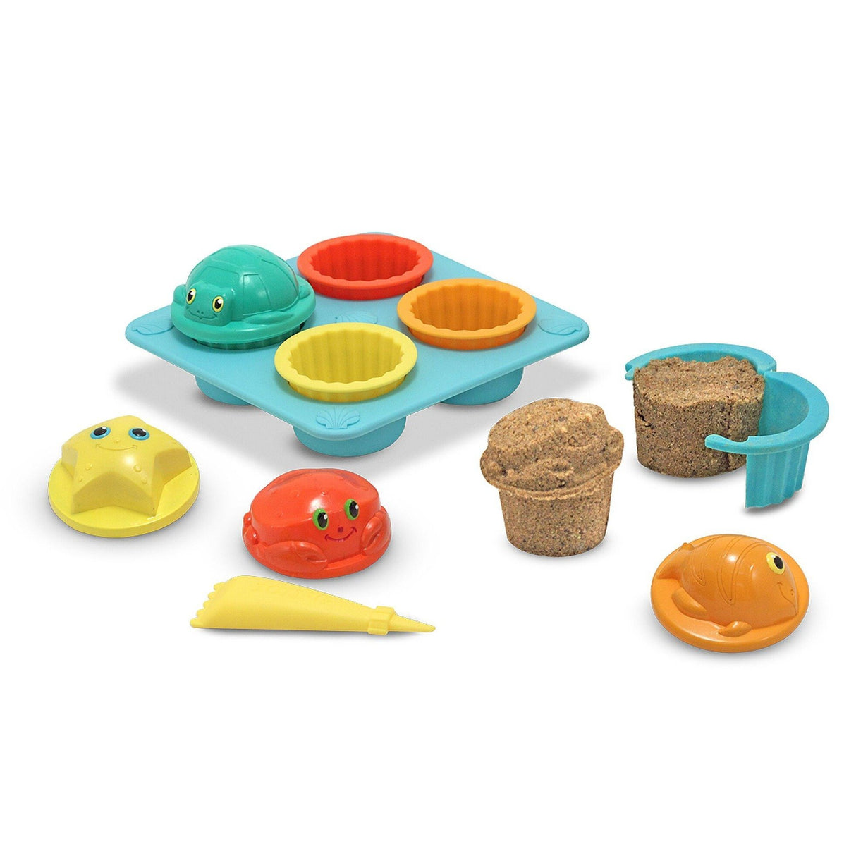 Melissa & Doug Seaside Sidekicks Sand Cupcake Set - Tadpole