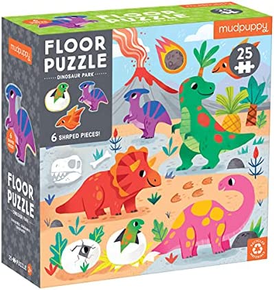 Mudpuppy Dinosaur Park 25pc Floor Puzzle - Tadpole