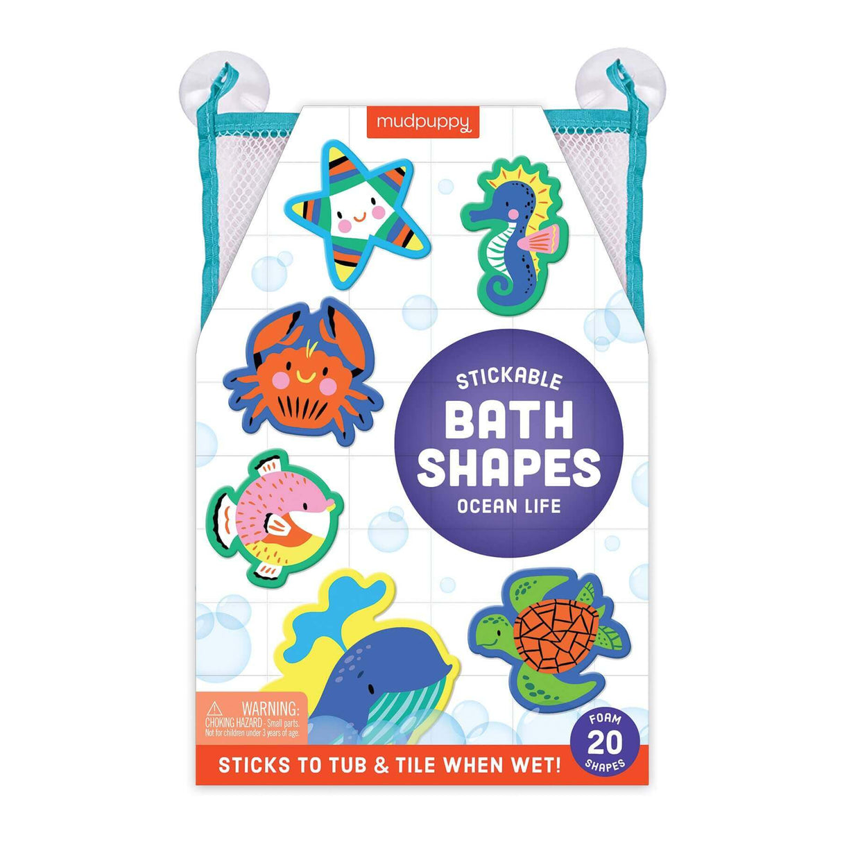 Ocean Life Stickable Foam Bath Shapes - Tadpole