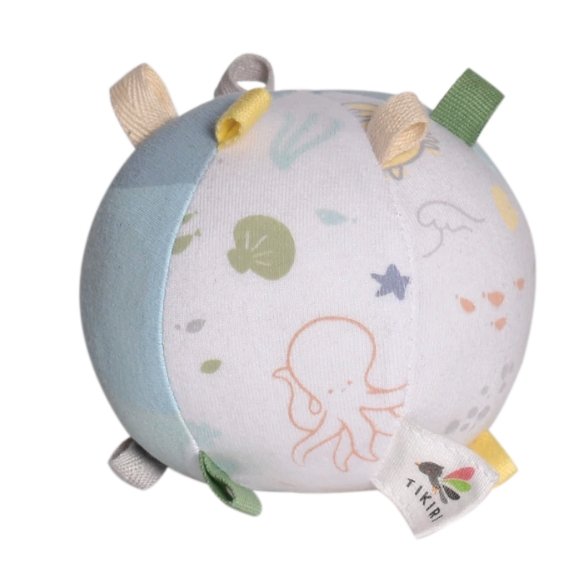 Ocean Organic Activity Ball with Rattle - Tadpole