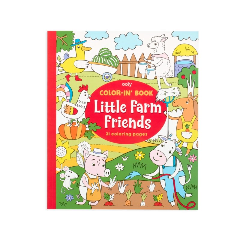 Ooly Little Farm Friends Coloring Book - Tadpole