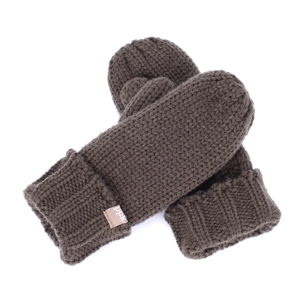 Peppercorn Kids Fleece Lined Mittens Brown - Tadpole