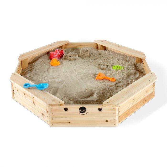 Plum® Treasure Beach Wooden Sand Pit & Cover - Tadpole