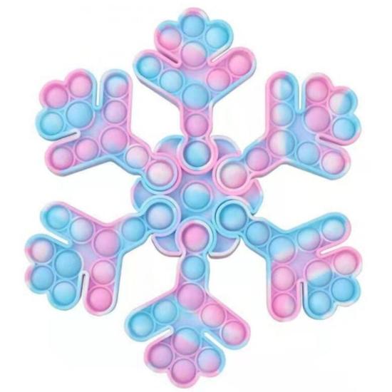 Pop It Fidget Toy Cotton Candy Puzzle Snowflake - Tadpole