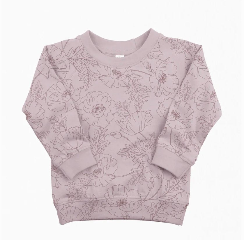 Portland Pullover Poppy Floral - Tadpole