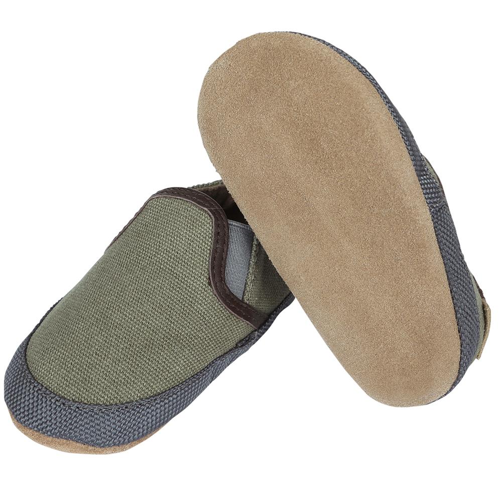 Robeez Olive Green Soft Soles - Tadpole