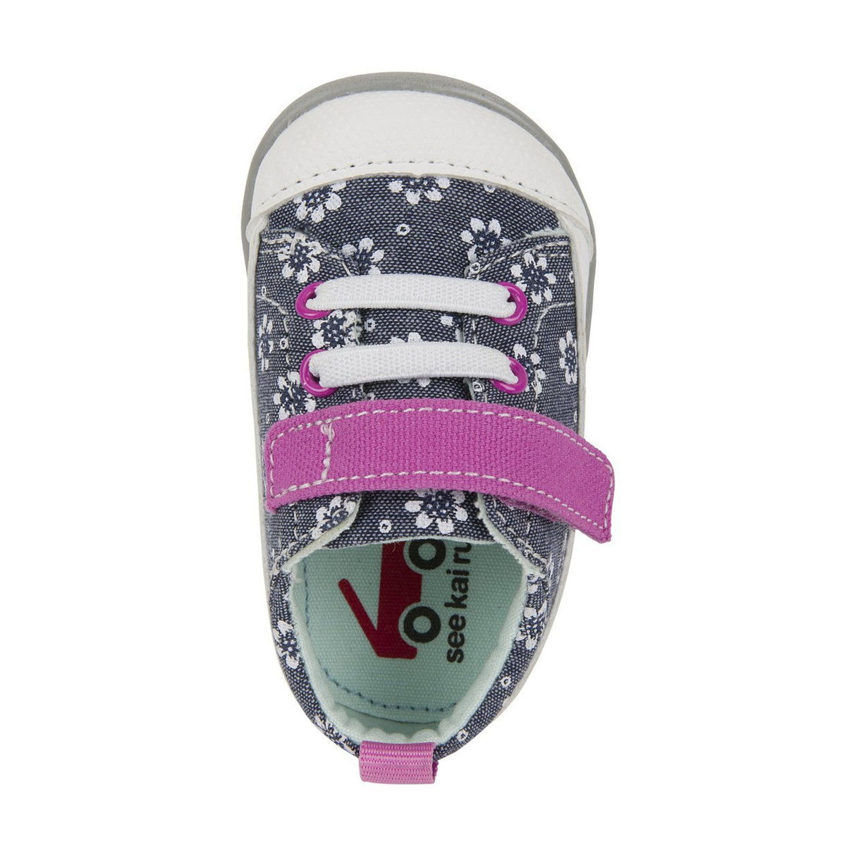 See Kai Run First Walker Stevie II Chambray Flowers - Tadpole