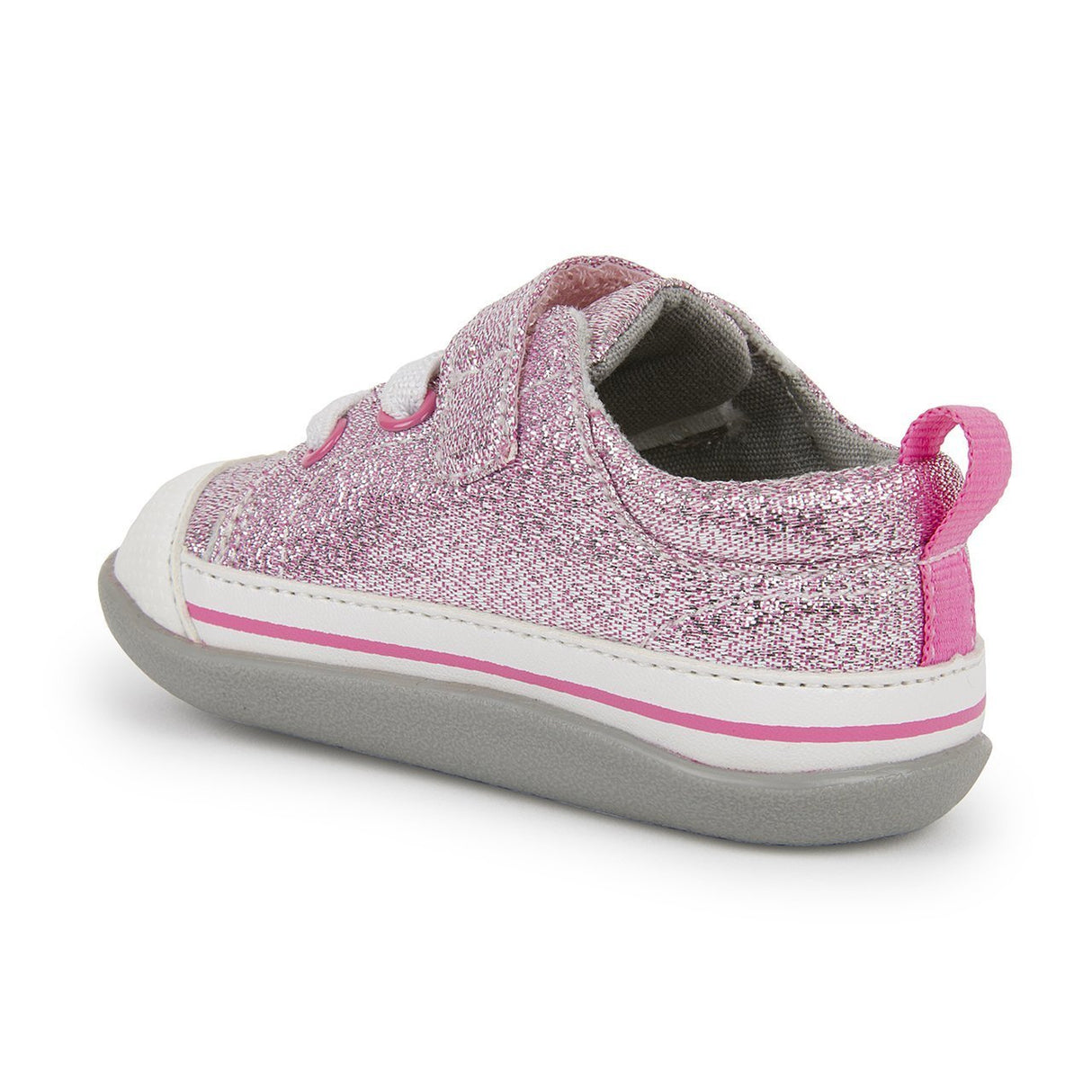 See Kai Run First Walker Stevie II | Pink Glitter - Tadpole
