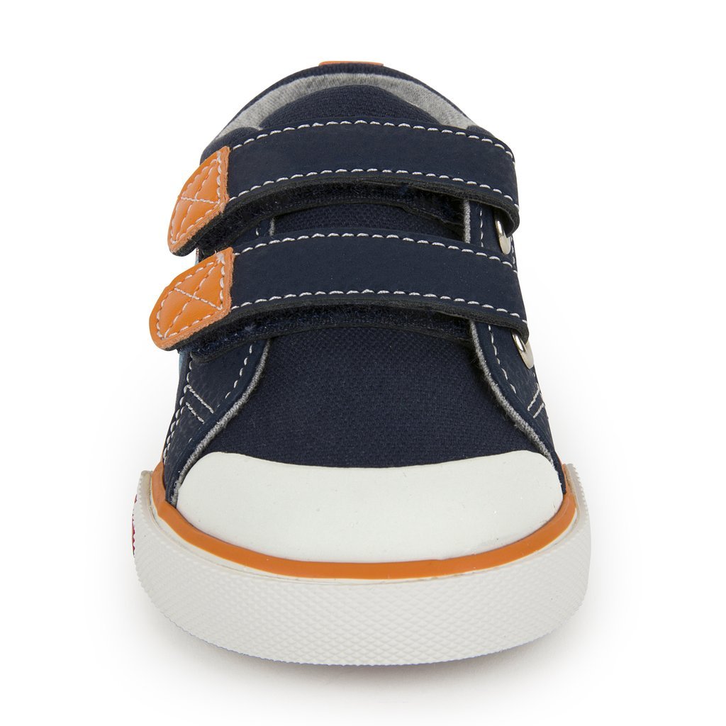 See Kai Run Sneaker Russell Navy/Orange - Tadpole