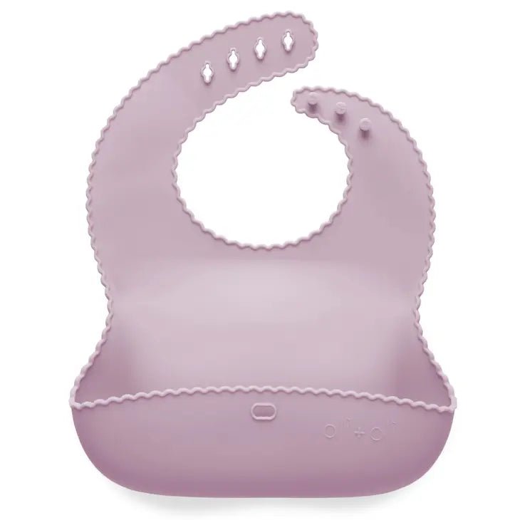 Silicone Roll Up Bib for Baby - Wavy Edge - Tadpole