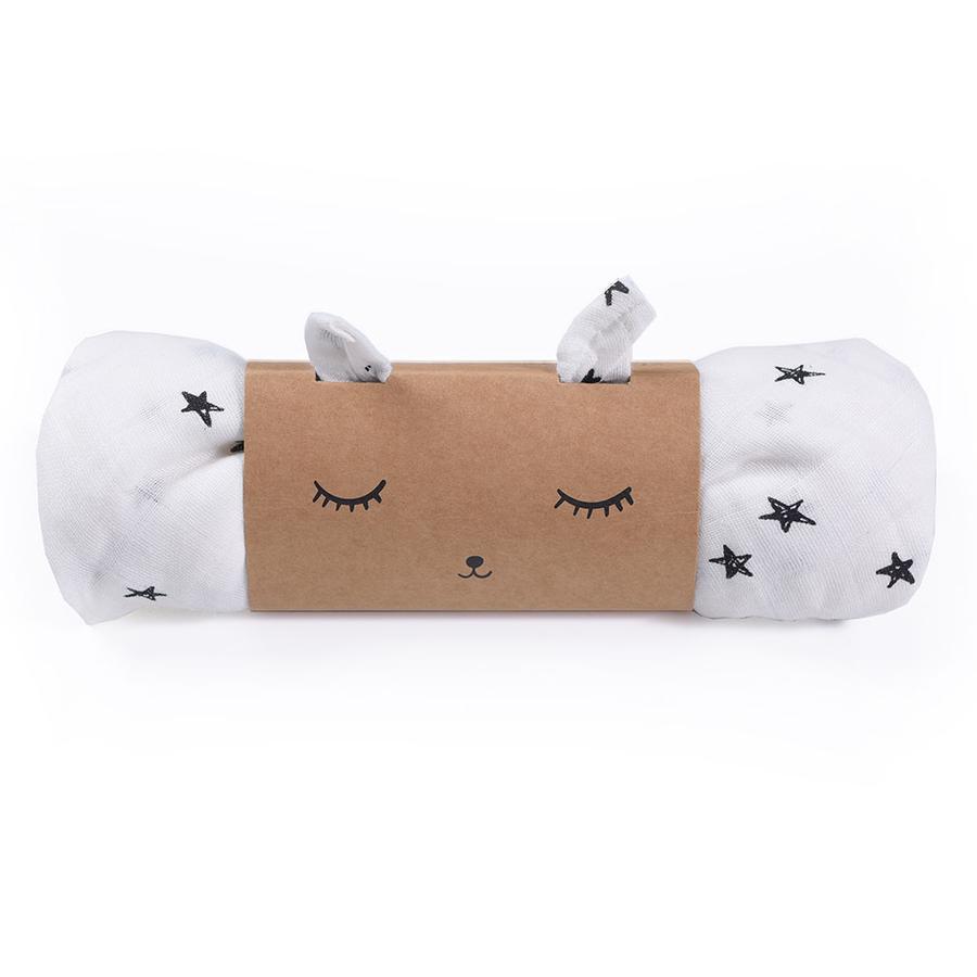 Stars Muslin Swaddle - Tadpole