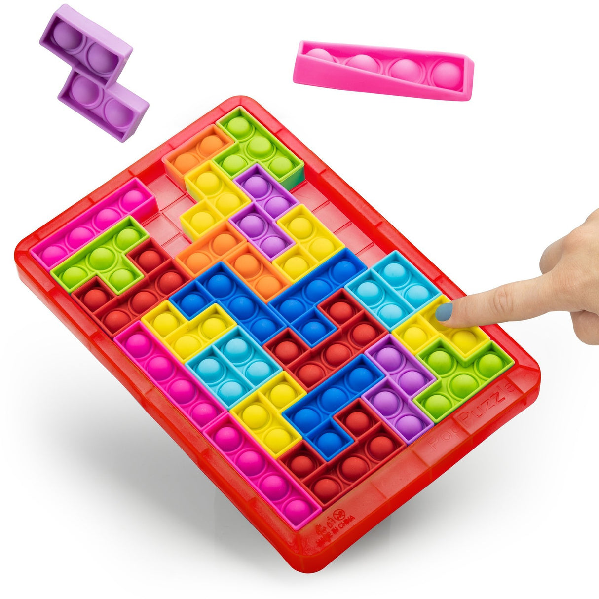 STEM Learning POP PUZZLE 27pc - Red - Tadpole
