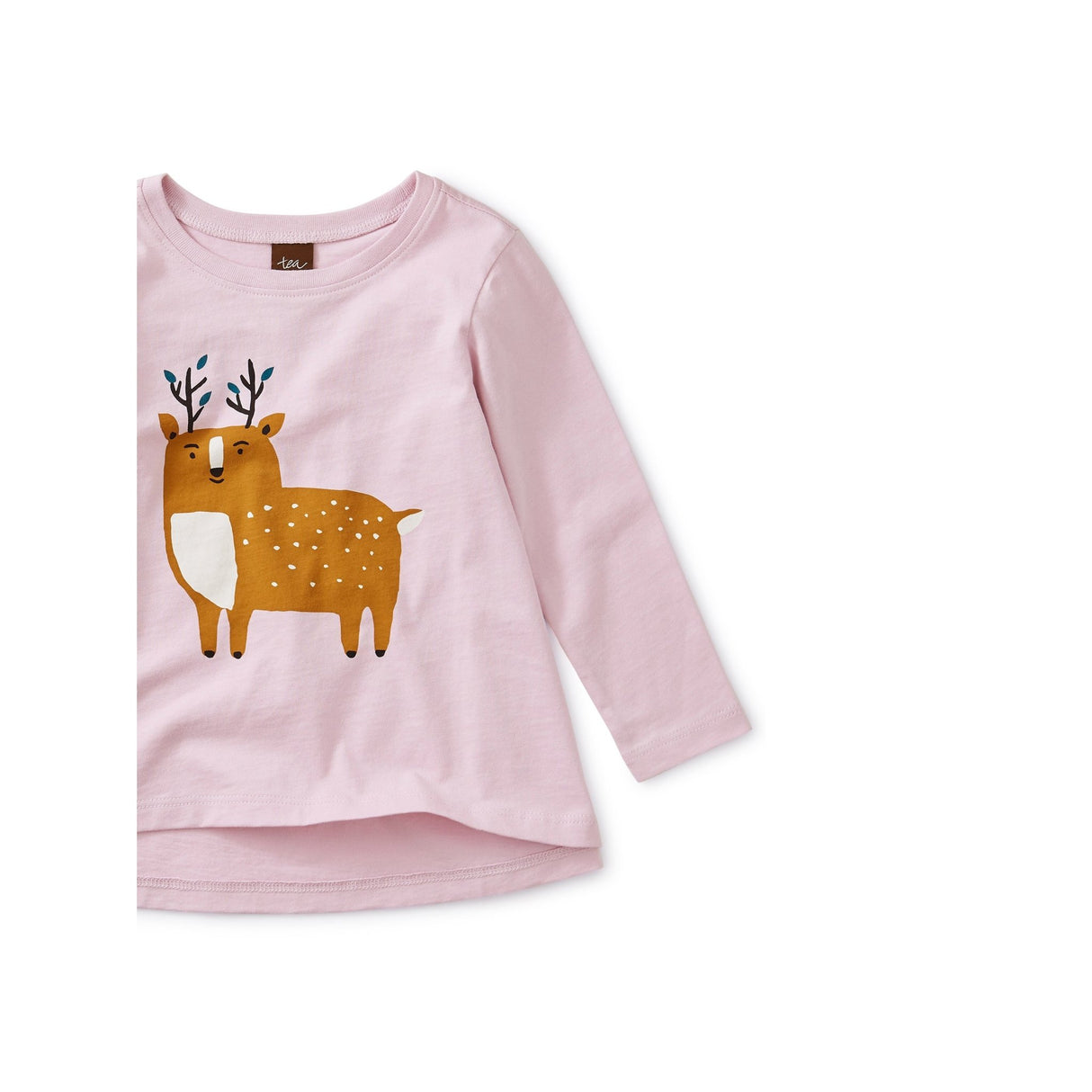 Tea Collection Musk Deer Baby Twirl Tee - Tadpole