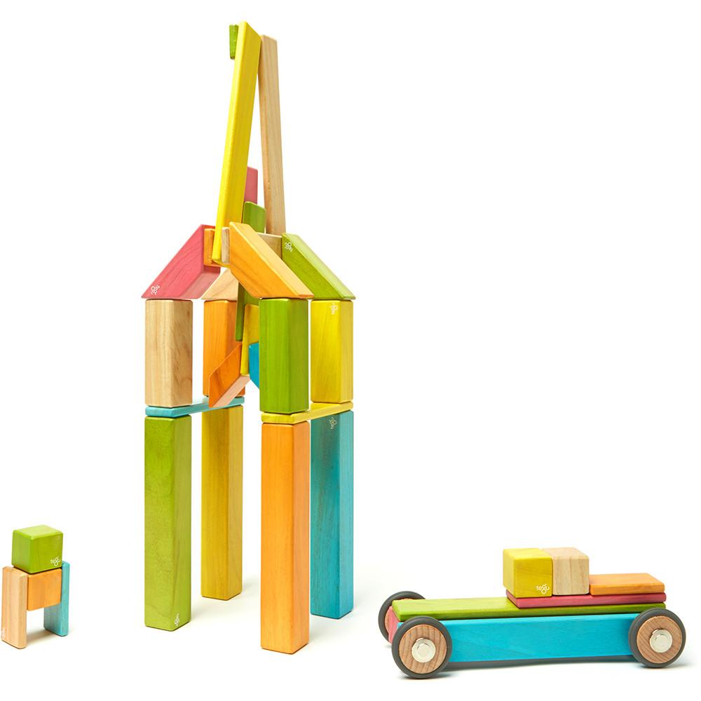 Tegu 42-Piece Magnetic Block Set - Tints - Tadpole