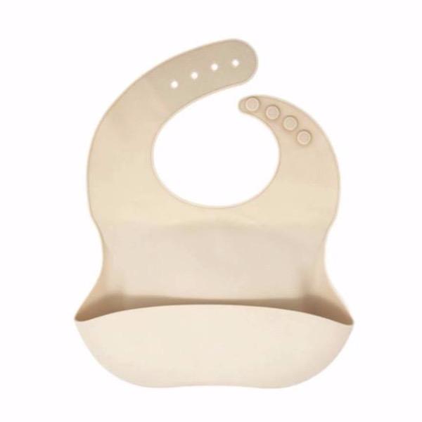 The Dearest Grey BIB | Ivory - Tadpole