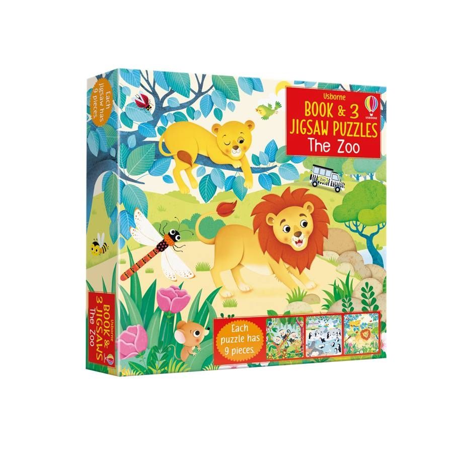Usborne Book & 3 Jigsaws: The Zoo - Tadpole
