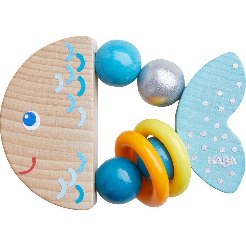 Wooden Clutching Toy Rattlefish - Tadpole