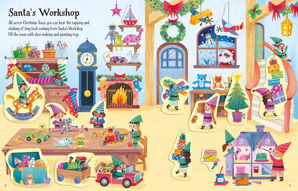 First Sticker Book Christmas : Usborne