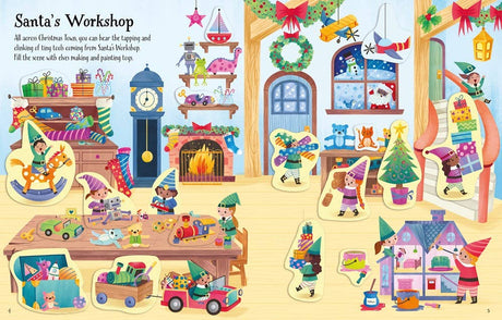 First Sticker Book Christmas : Usborne