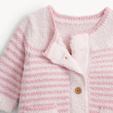 CHENILLE PINK SWEATER ROMPER