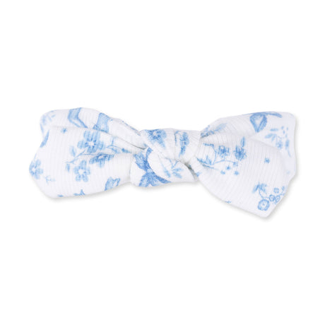 Blue Bows and Flowers - Knot Headband