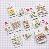 Linen Mini Bow Clips