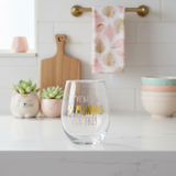 New Mom Stemless Wine Glass, I've Waited 9 Months For This