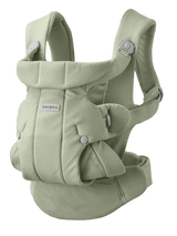 BabyBjorn Baby Carrier Hold in Light Green brushed woven
