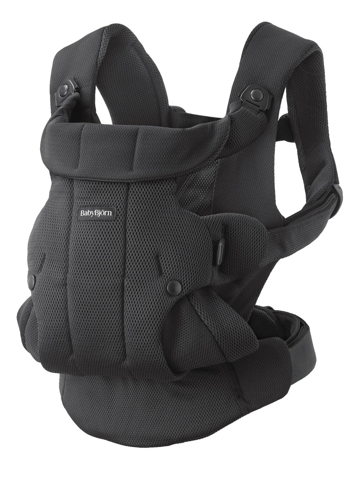 BabyBjorn Baby Carrier Hold in Black airy mesh