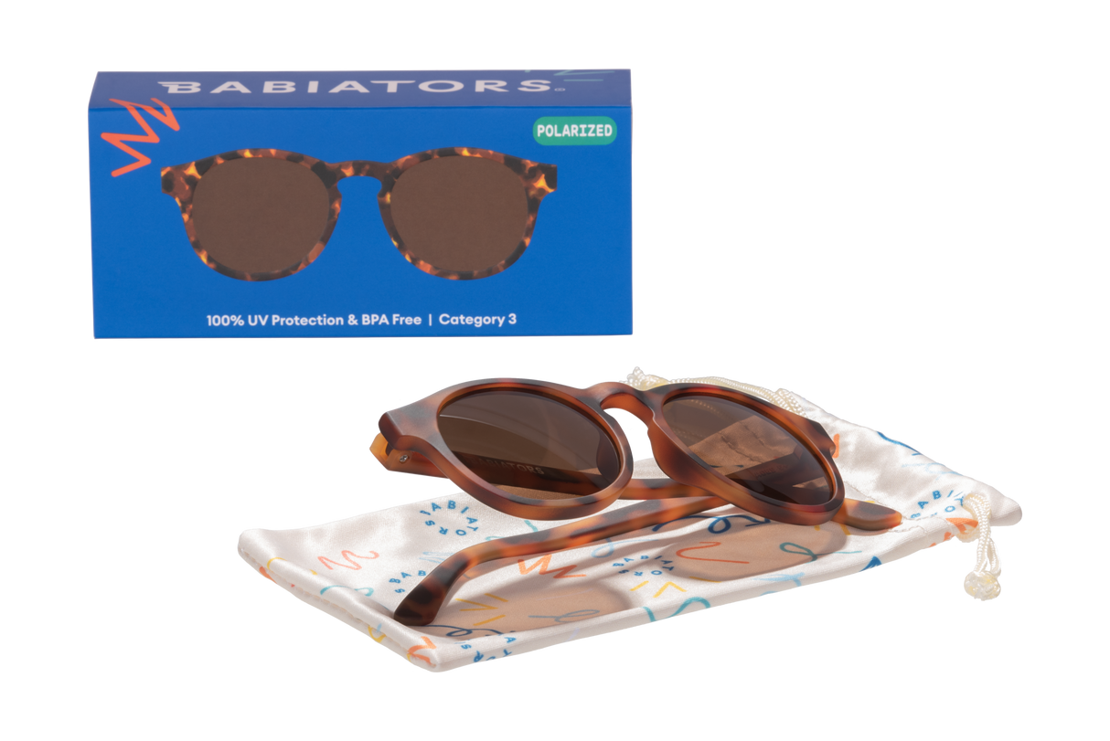 Tortoise Shell Gradient Lens Polarized Keyhole Sunglasses