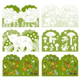 Coloring Book With Stickers: Woodland