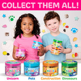 Sensory Mini Play Kit Jar with Cloud Clay: Unicorn Theme