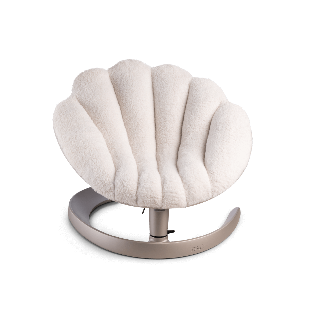 Shell Pet Bed - Latte front view