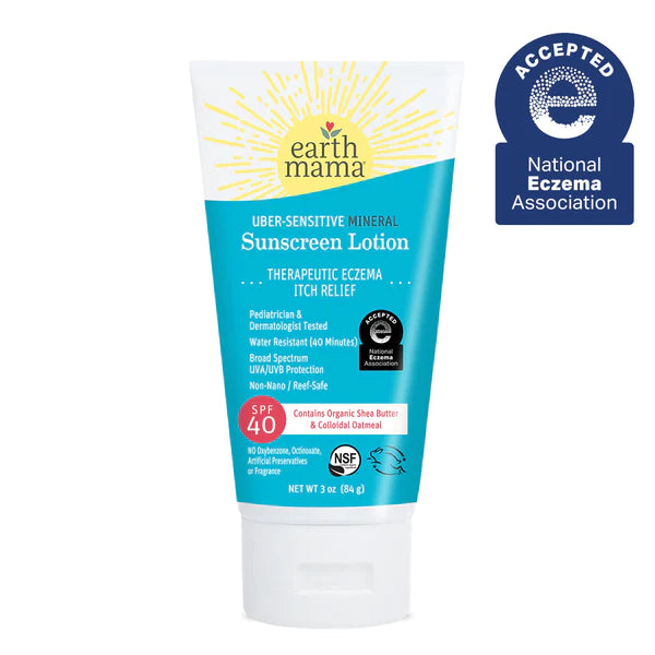 Earth Mama Uber-Sensitive Mineral Sunscreen Lotion - SPF 40