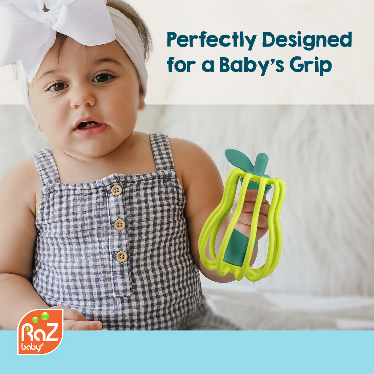 RaZ-Apple Teether & Rattle Toy