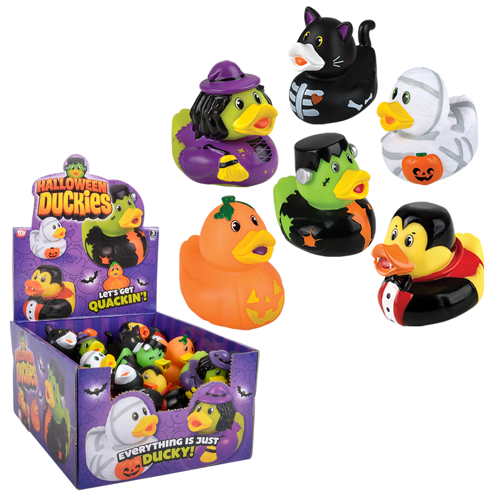 HALLOWEEN RUBBER DUCKIES 2"