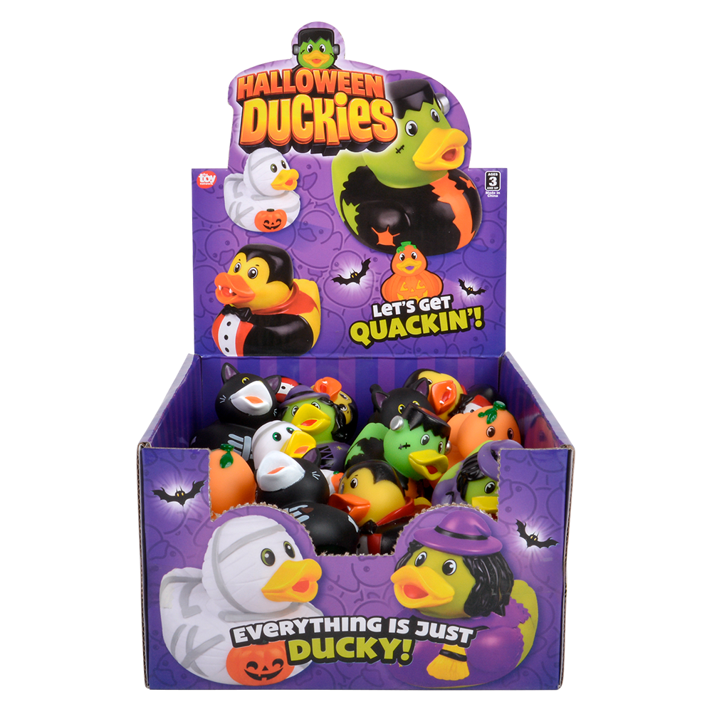 HALLOWEEN RUBBER DUCKIES 2"