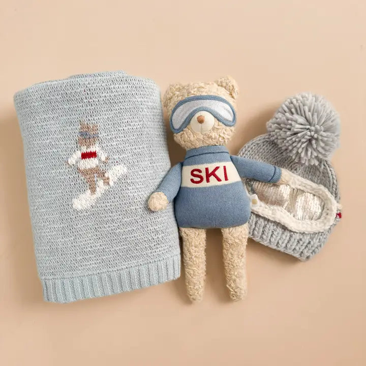 Blanket Ski Cotton Kids Baby Decor Snowboard Winter