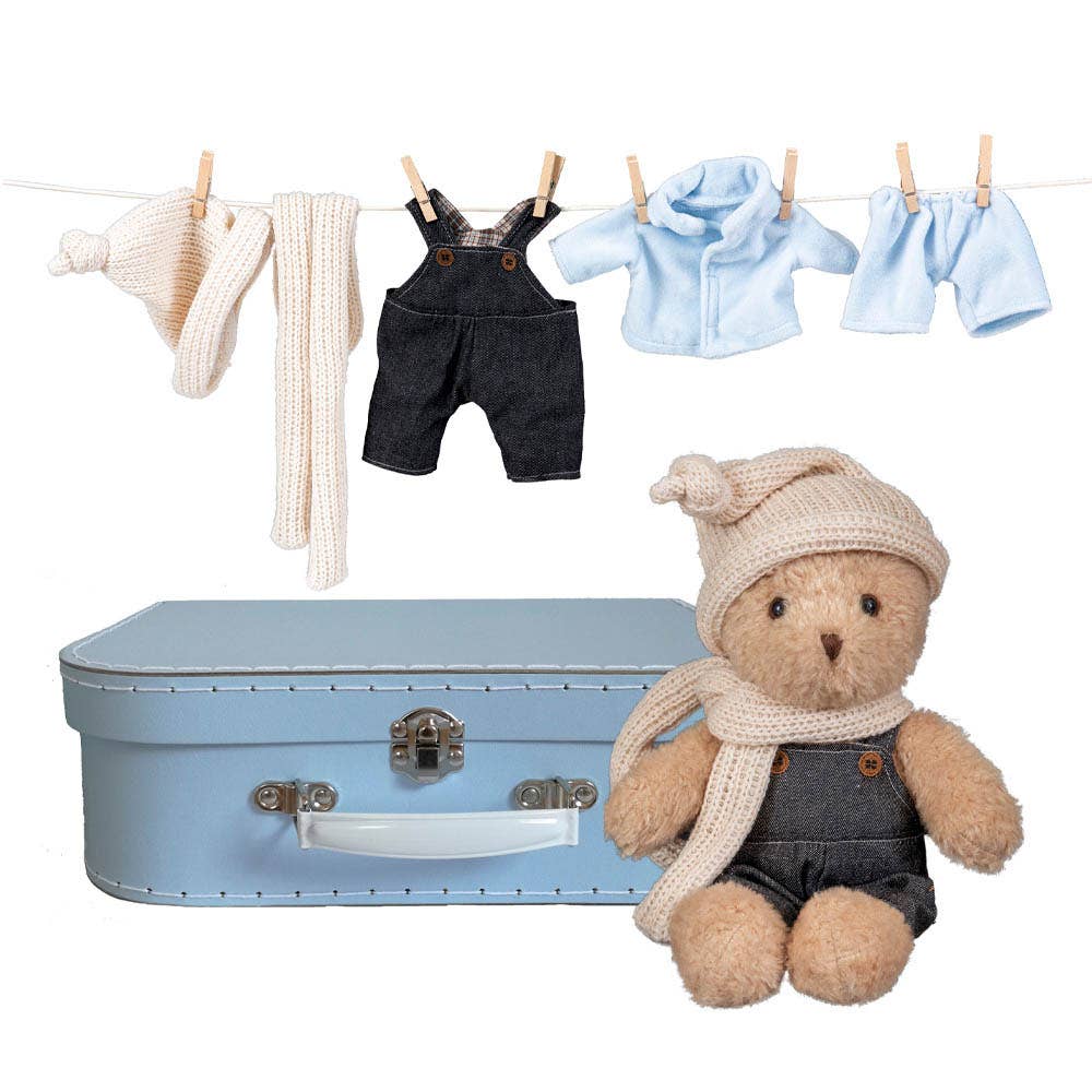 Morris With Clothes In A Case