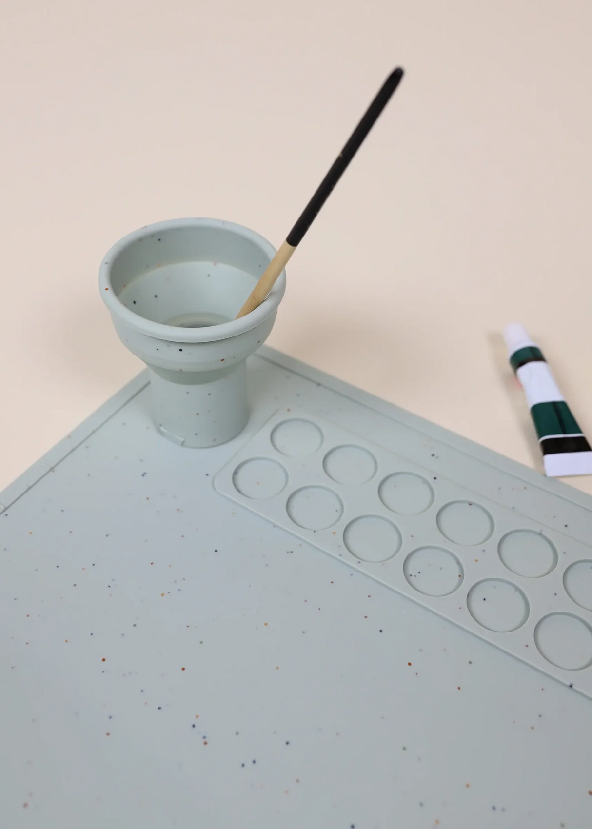 Art Painting Silicone Placemat Seafoam