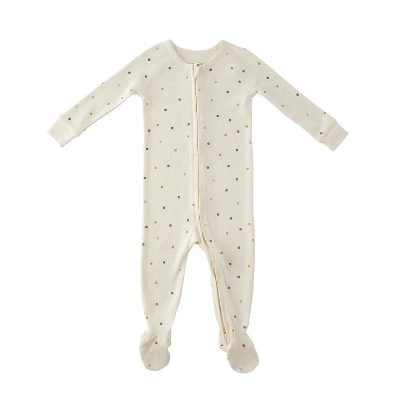 Pointelle Sleeper Polka Dotty