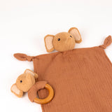 Ollie the Elephant Doudou + Rattle Gift Set